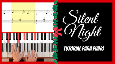 Silent night piano